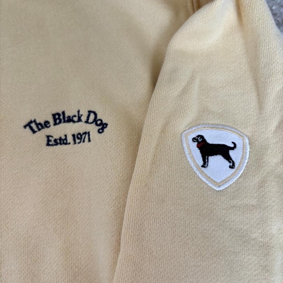 The Black Dog Men's Medium Classic Collection, Pale Yellow, top zipper - Picture 7 of 7